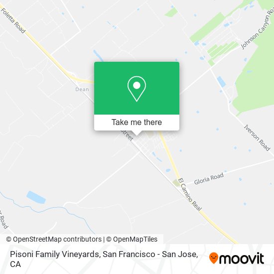 Mapa de Pisoni Family Vineyards
