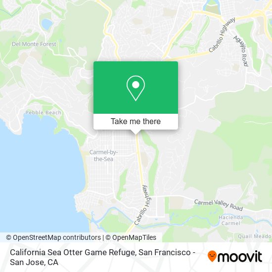 Mapa de California Sea Otter Game Refuge