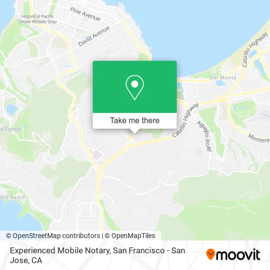 Experienced Mobile Notary map
