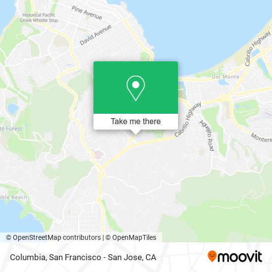 Mapa de Columbia