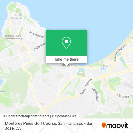 Monterey Pines Golf Course map