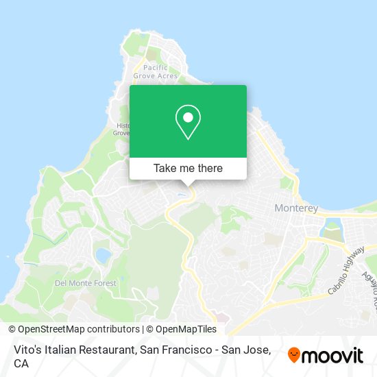 Vito's Italian Restaurant map