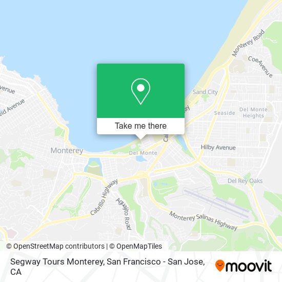 Mapa de Segway Tours Monterey