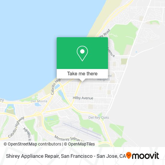 Shirey Appliance Repair map