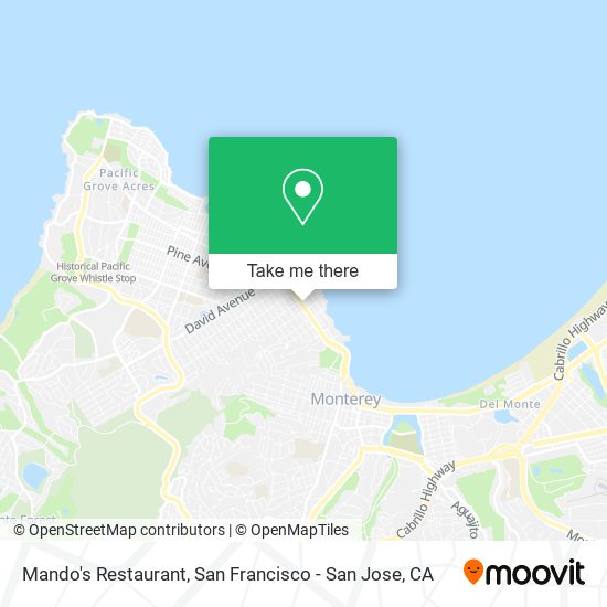 Mapa de Mando's Restaurant