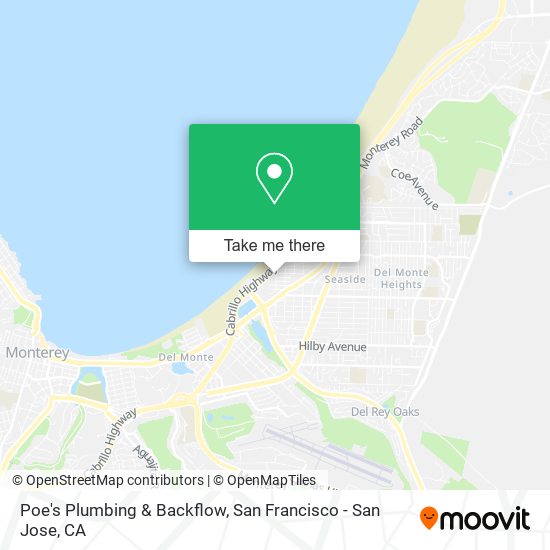Mapa de Poe's Plumbing & Backflow