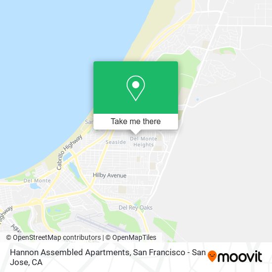 Hannon Assembled Apartments map