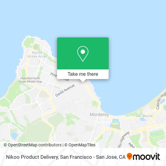 Nikoo Product Delivery map