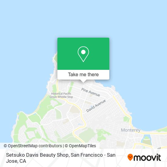 Setsuko Davis Beauty Shop map