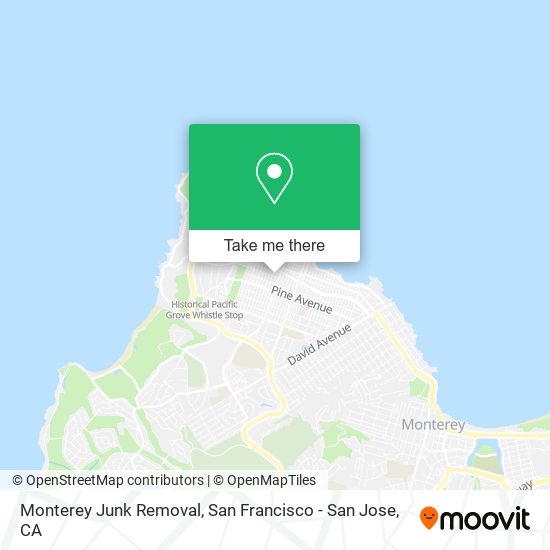 Monterey Junk Removal map