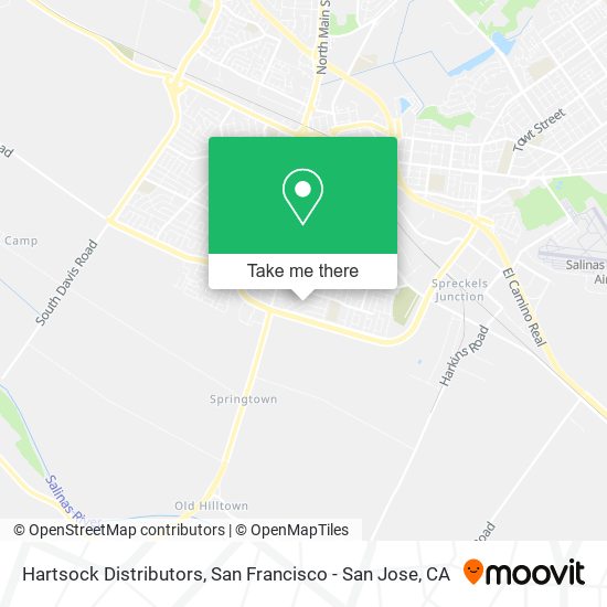 Hartsock Distributors map