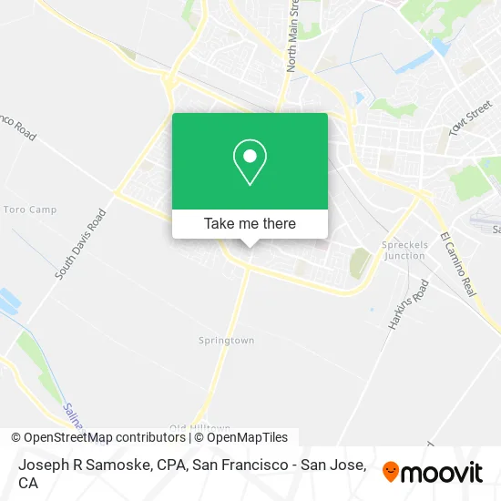 Joseph R Samoske, CPA map