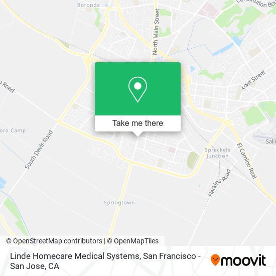 Linde Homecare Medical Systems map