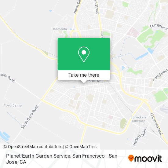 Planet Earth Garden Service map