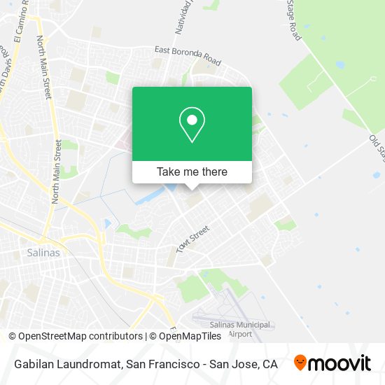 Mapa de Gabilan Laundromat