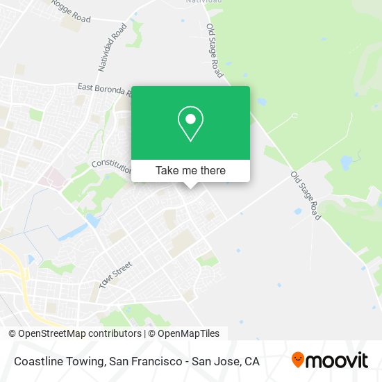 Coastline Towing map