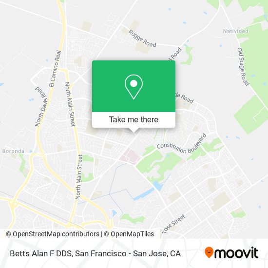 Mapa de Betts Alan F DDS