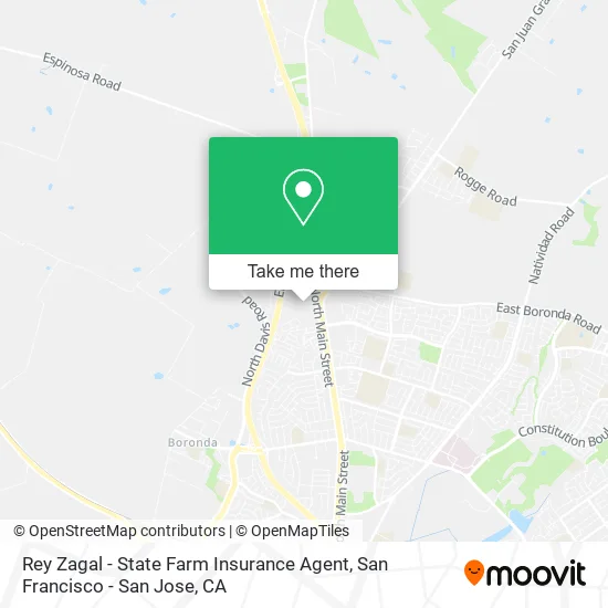 Rey Zagal - State Farm Insurance Agent map