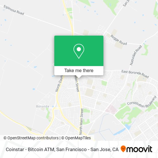 Mapa de Coinstar - Bitcoin ATM