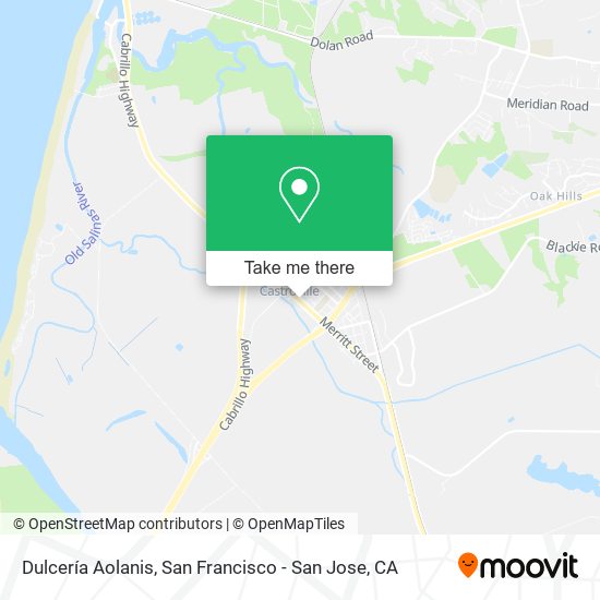 Dulcería Aolanis map