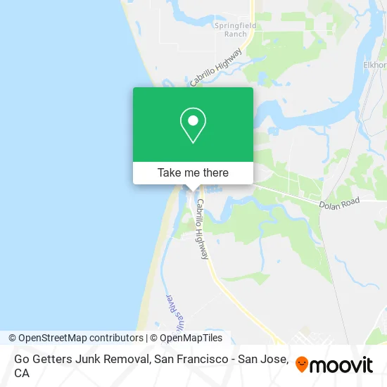 Go Getters Junk Removal map