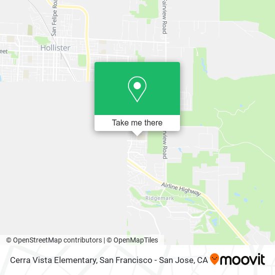Cerra Vista Elementary map