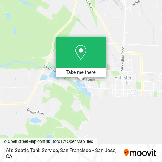 Al's Septic Tank Service map