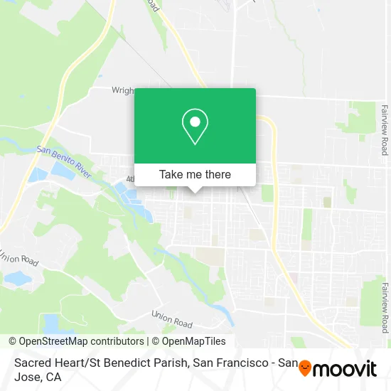 Sacred Heart / St Benedict Parish map