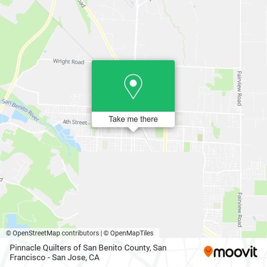 Pinnacle Quilters of San Benito County map