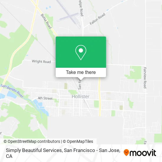 Simply Beautiful Services map