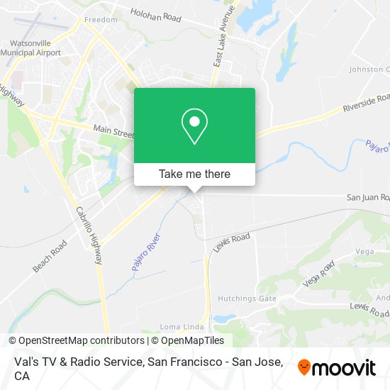 Val's TV & Radio Service map