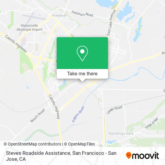 Steves Roadside Assistance map