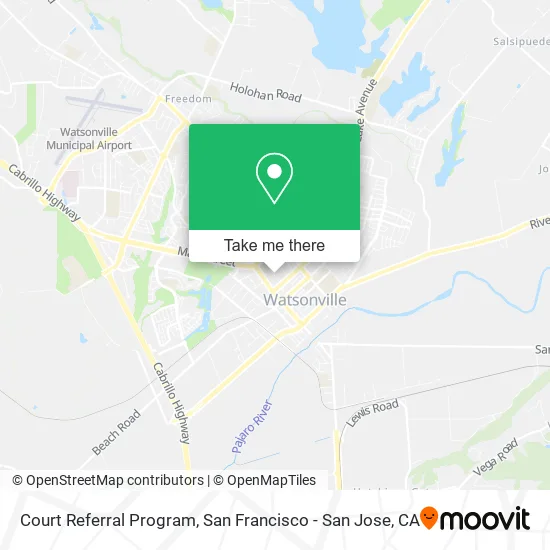 Court Referral Program map