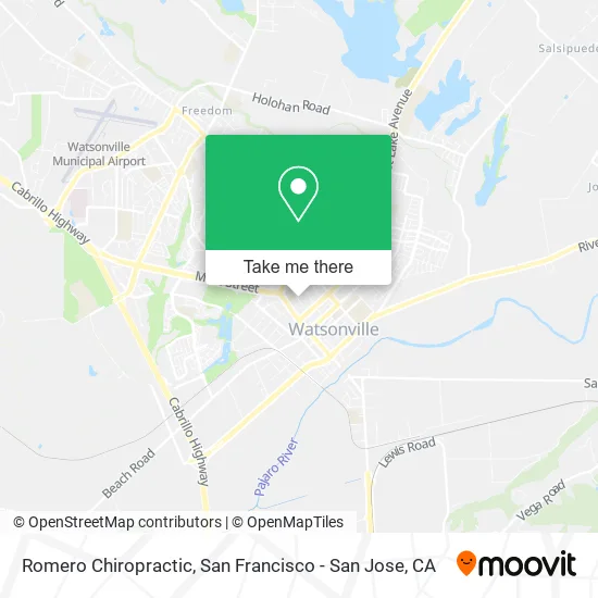 Romero Chiropractic map