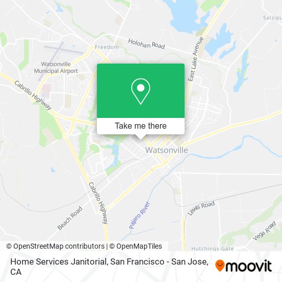 Home Services Janitorial map