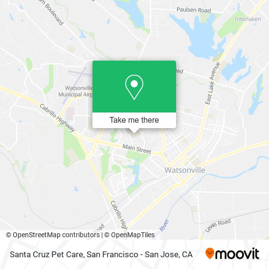 Mapa de Santa Cruz Pet Care