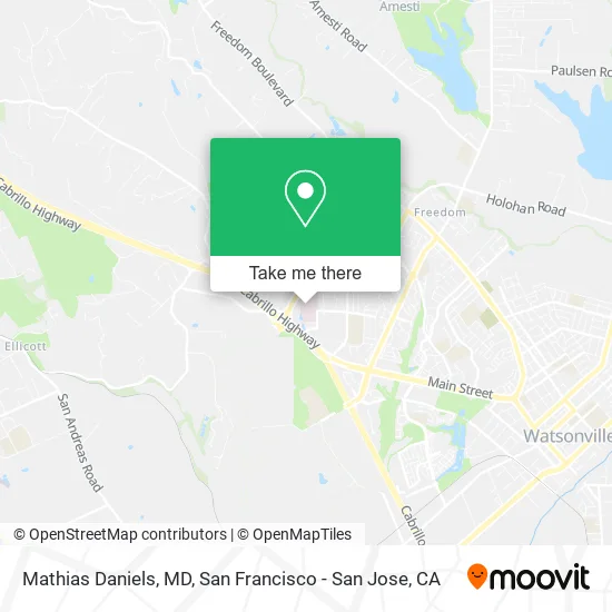 Mathias Daniels, MD map