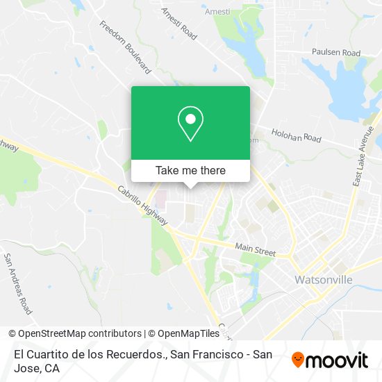 Mapa de El Cuartito de los Recuerdos.