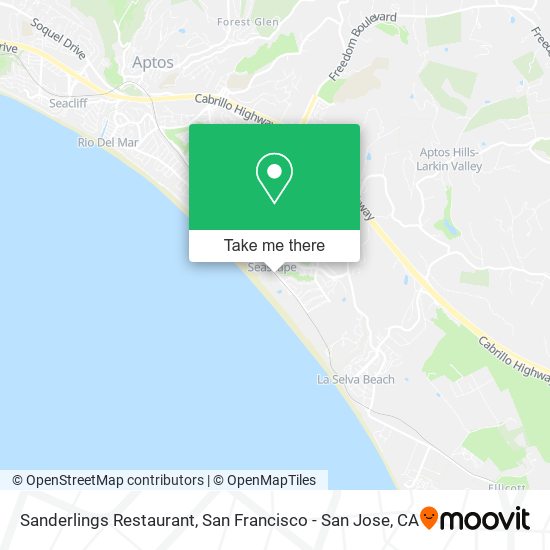 Sanderlings Restaurant map