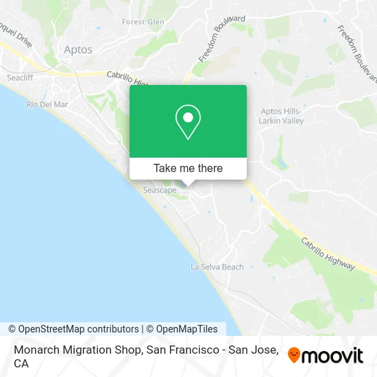 Monarch Migration Shop map