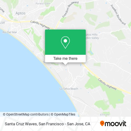 Mapa de Santa Cruz Waves