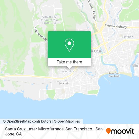 Mapa de Santa Cruz Laser Microfurnace