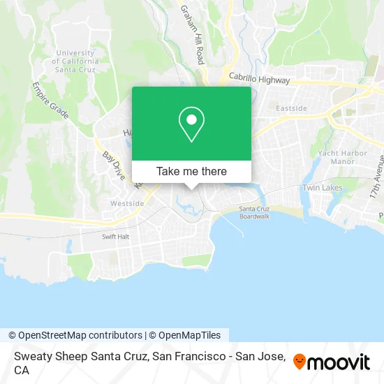 Sweaty Sheep Santa Cruz map