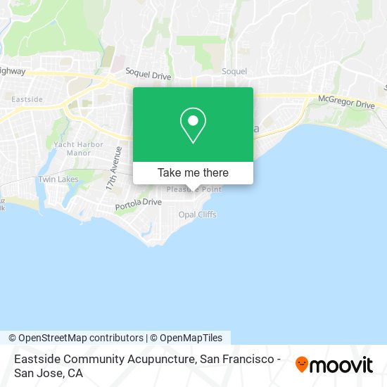 Eastside Community Acupuncture map
