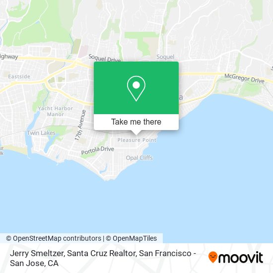 Jerry Smeltzer, Santa Cruz Realtor map