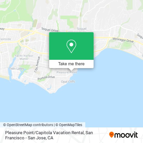 Pleasure Point / Capitola Vacation Rental map
