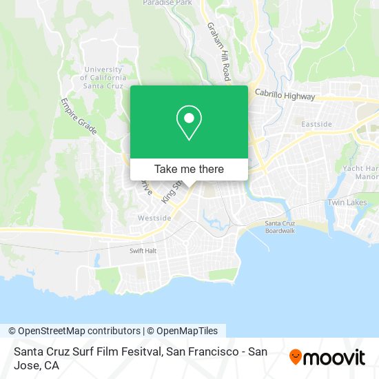 Santa Cruz Surf Film Fesitval map