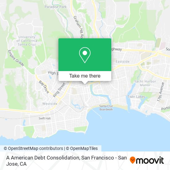 A American Debt Consolidation map