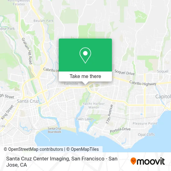 Santa Cruz Center Imaging map
