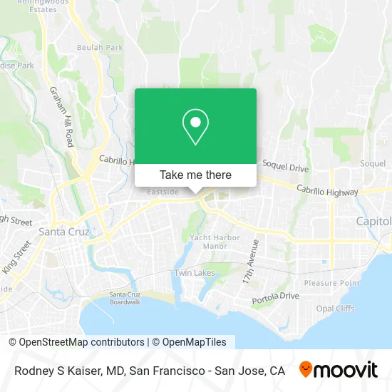 Rodney S Kaiser, MD map